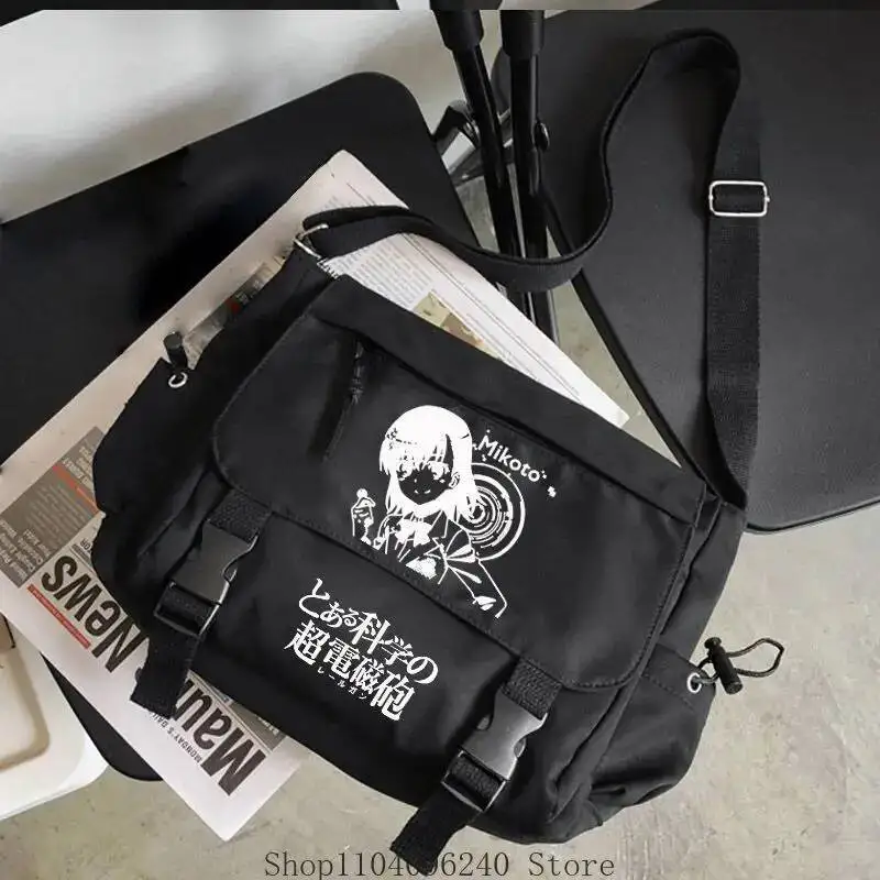 

Anime GAME Misaka Mikoto Theme Backpack School Student Knapsack Anime Cosplay Handbag Messenger Bag Game