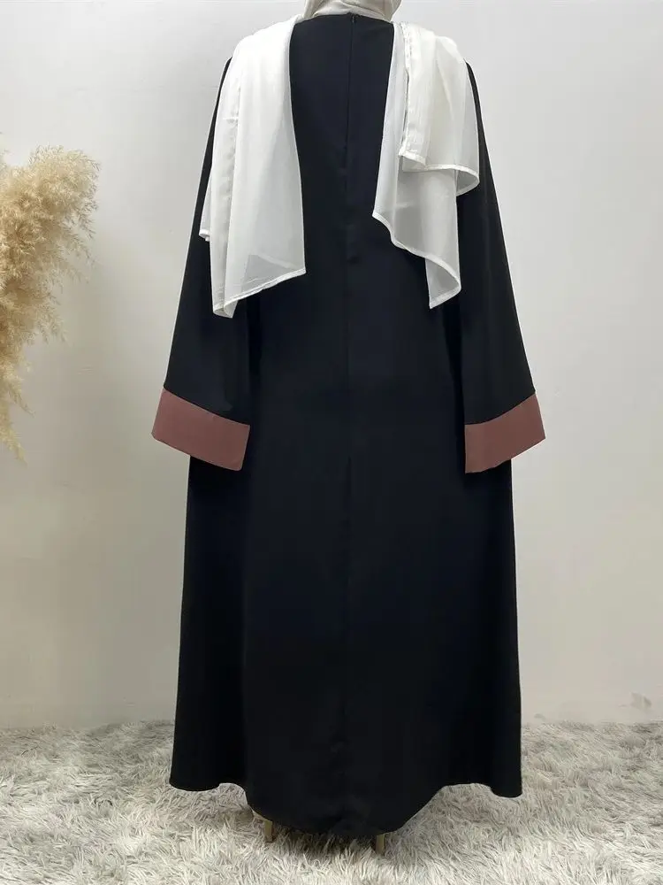 Abaya musulmane de luxe pour femmes, faux deux pièces, caftan islamique, robe modeste, caftan marocain, Ramadan, Eid, Dubaï