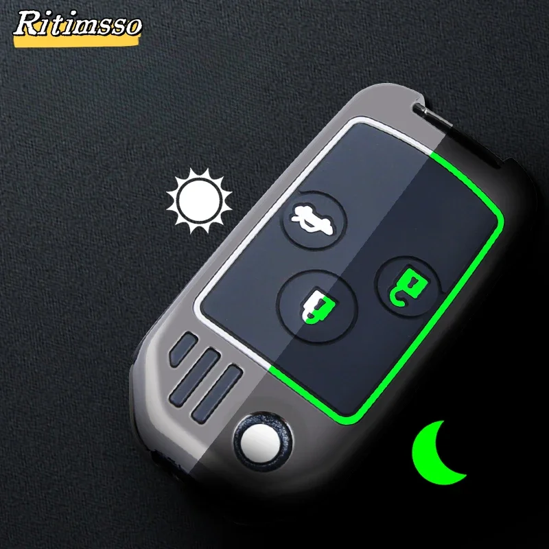 2 3 Buttons Alloy Remote Flip Folding Car Key Shell Case For Honda Accord Civic CRV Pilot 2007 2008 2009 2010 2011 2012 2013