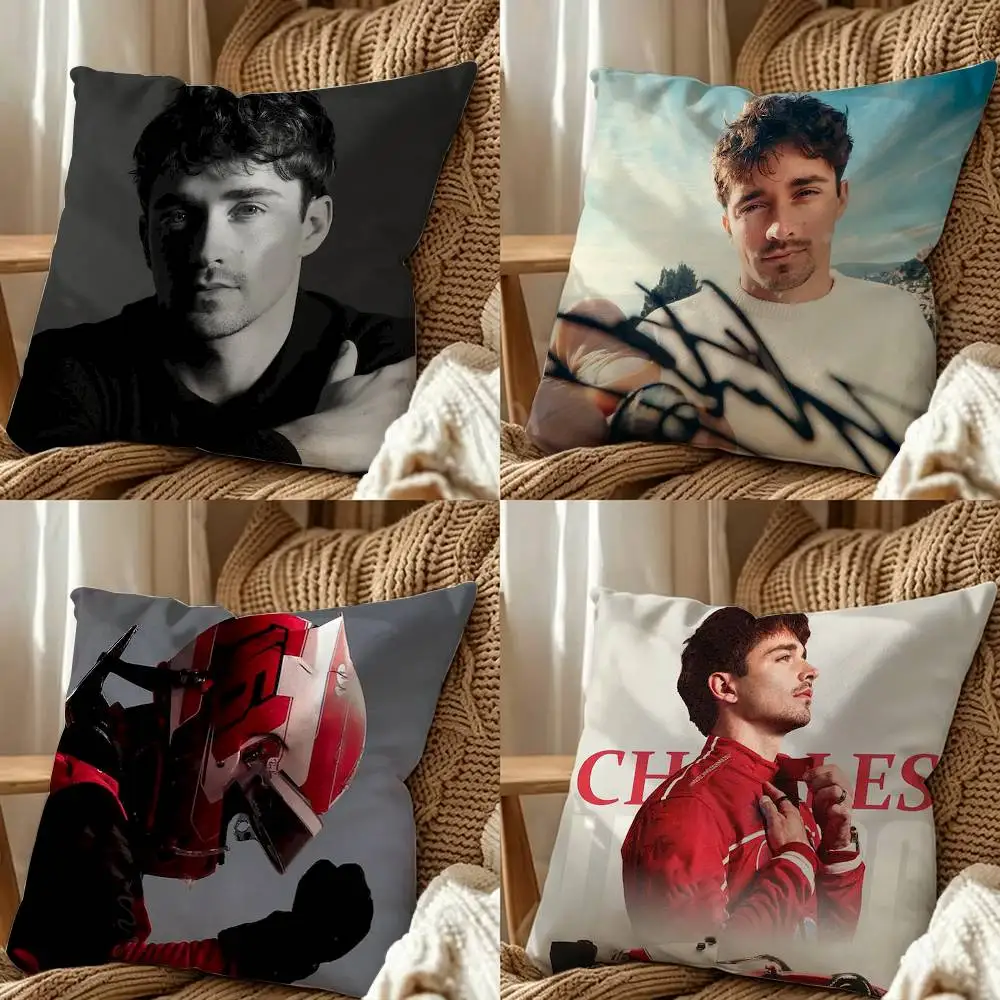 Ace driver Charles Leclerc Square Pillow Case Multi Sizes For Car Home Bedroom Decor Custom Valentine Gifts