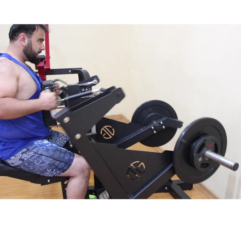 Professional Commercial Fitness Equipment Safety Steel Plate Loaded Gym Machine Seated Row for Arm Chest & Back Workout