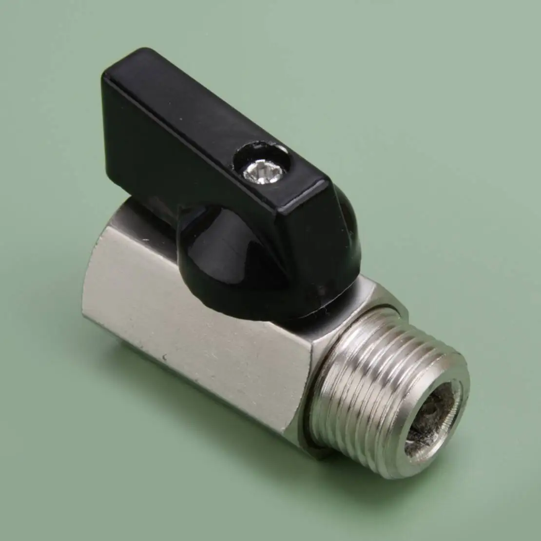 

1/4 дюйма из углеродистой стали, мини-шаровой запорный клапан «папа-мама»