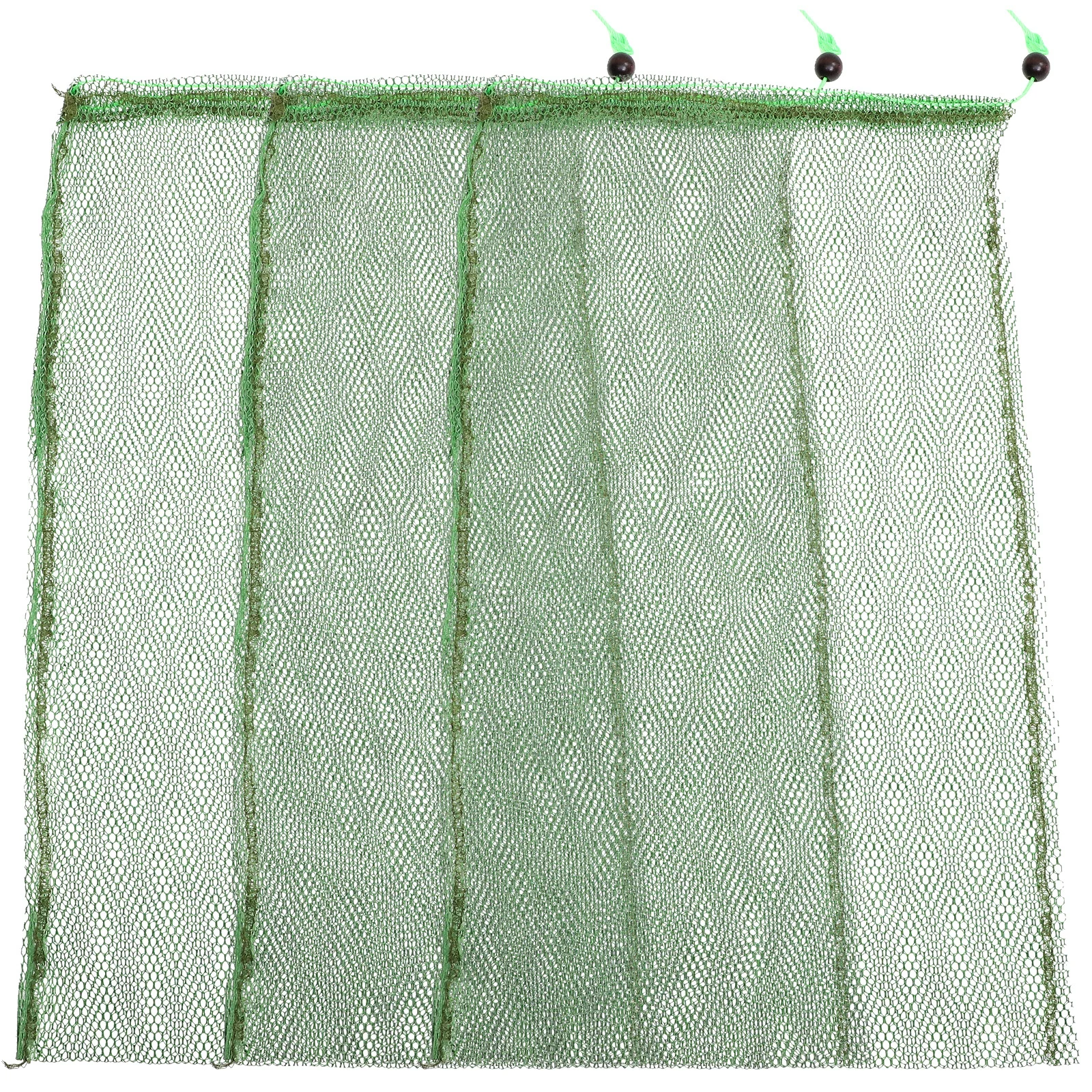 3 قطع من القماش المطلي سريع الجفاف، أكياس شبكية قابلة للطي وخفيفة الوزن برباط لصيد الأسماك في الهواء الطلق، مجموعة الأسماك