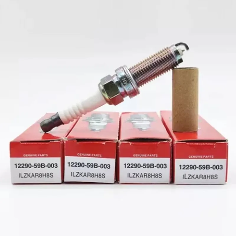 Brand New 4pcs 12290-59B-003 ILZKAR8H8S Iridium Platinum Spark Plug For Honda Civic Ccord URV 1.5T 1.0T Earth 1229059B003 95112