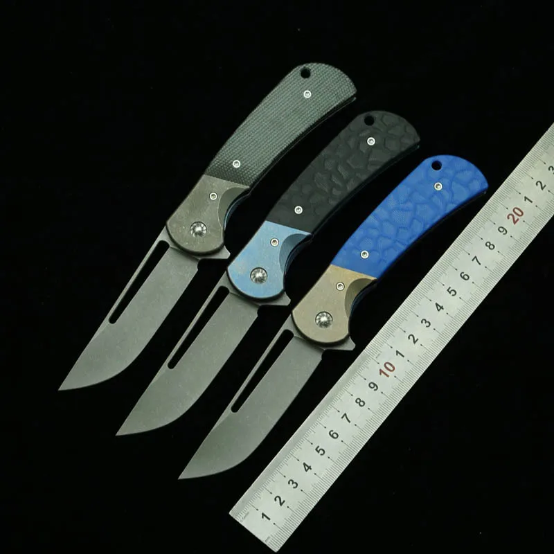 Rattlesnake F10 Cuchillo plegable táctico S35VN titanio EDC - imagen 5