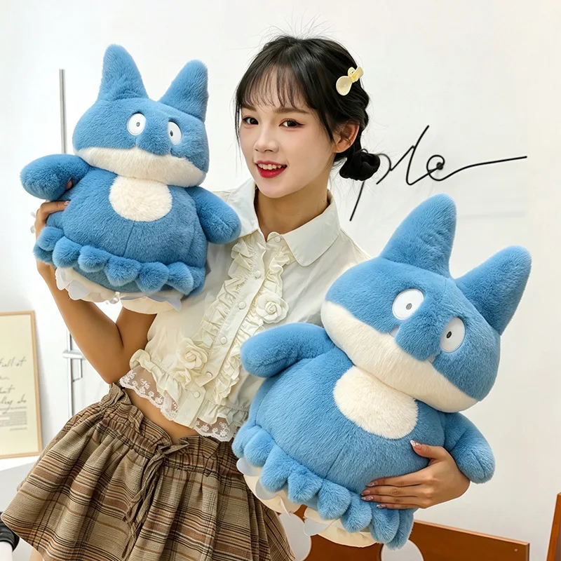 

70CM Cute Fat Snorlax Stuffed Plush Soft Blue Animal Doll Ideal Holiday Birthday Present Fluffy Decor for Game Fans Room Layout