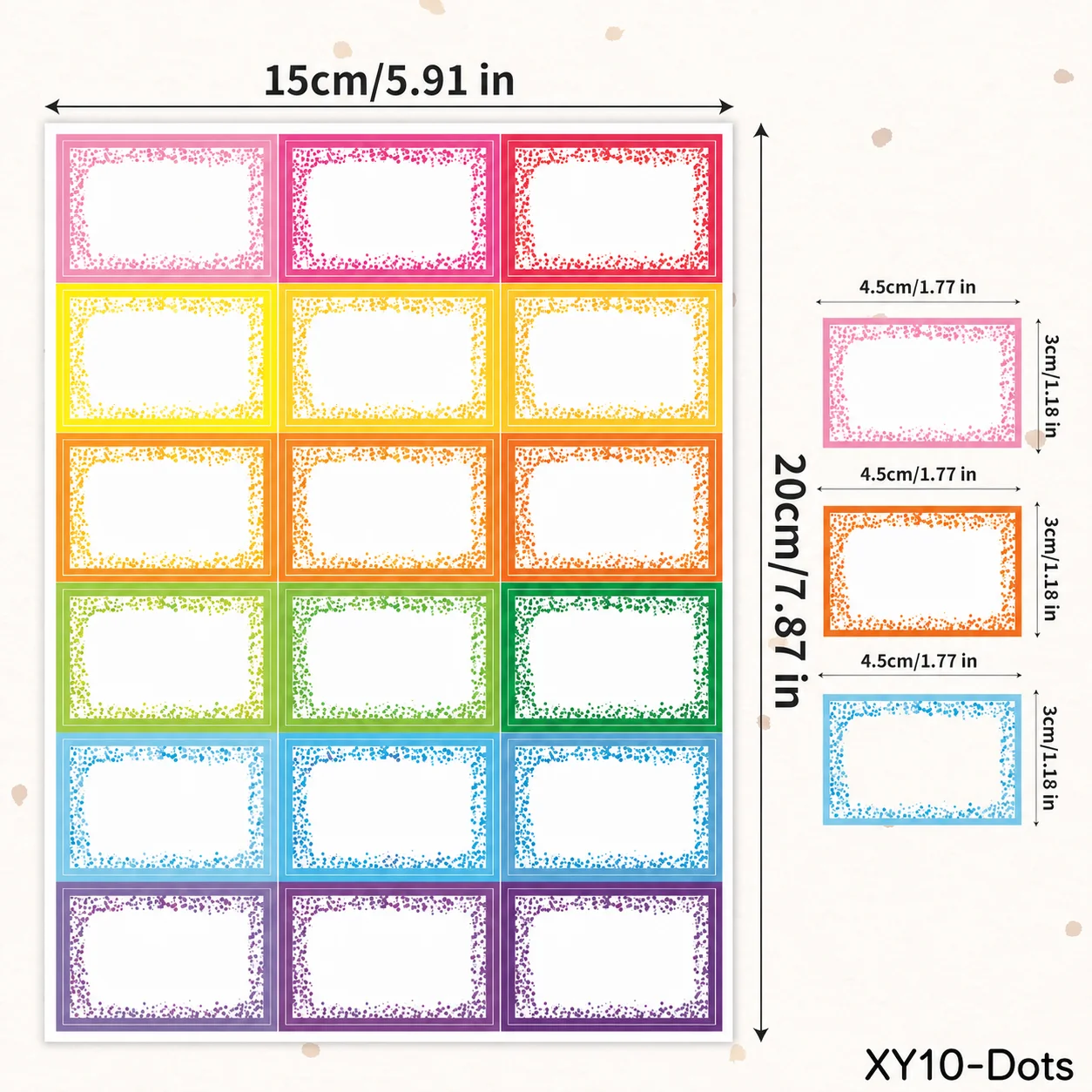 Self-Adhesive Tag Blank Label For Water Bottles Kitchen Storage Notebooks