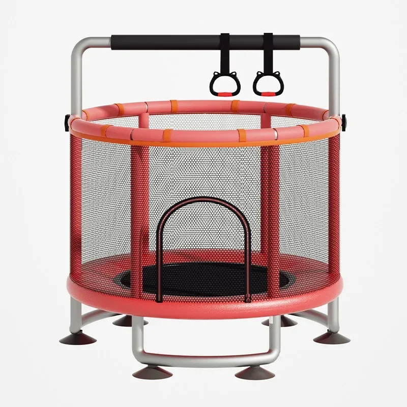 

Детская кровать для прыжков в помещении, кровать для тренировки, маленькая прыгающая кровать, игрушка с защитной сеткой, фитнес-батут