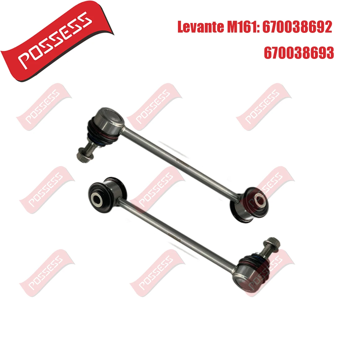 

A Pair of Rear Axle Sway Bar End Stabilizer Link Ball Joint For Maserati Levante M161 2016-/ 670038692 670038693