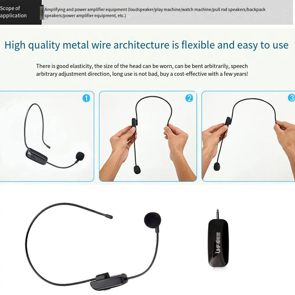 Teacher Tour Guide Wireless Microphone Interview Audio Recording Mic