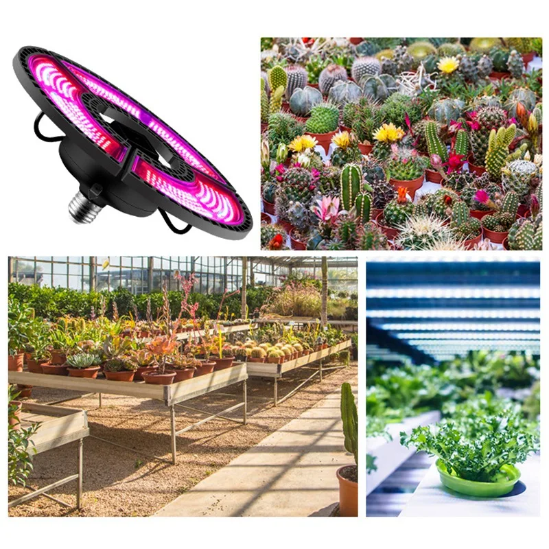 E27/E26 Grow พืชหลอดไฟ LED เต็มสเปกตรัมการเจริญเติบโตต้นกล้าดอกไม้ Phyto โคมไฟในบ้านปลูกพืช hydroponic สีดำ