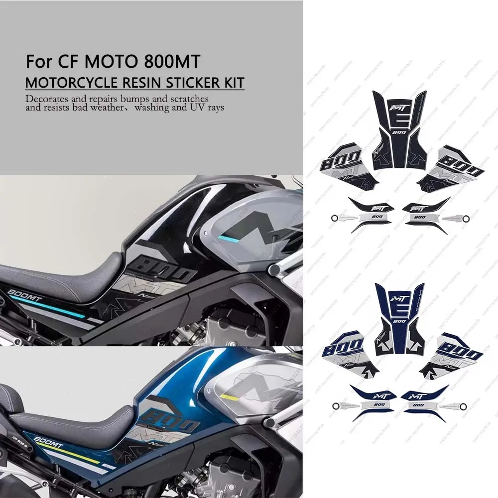 

For CF MOTO 800MT 2024 Motorcycle Accessories Waterproof Fuel Tank Pad Protection Stickers Kit 3D Epoxy Resin Decorative Decals