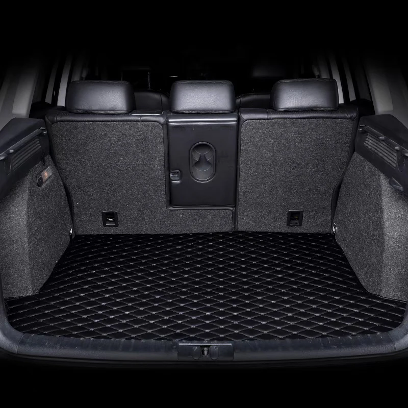 

5 Seats Durable Custom Leather Car Trunk Mat For Volkswagen VW Tiguan 2024 2025 2026 Auto Carpet Accessory Interior Parts