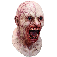 Halloween Horror Mask Infected Zombie Helmet Party Cosplay Bloody Scary Funny Alien Vampire Full Face Latex Headwear for Adults