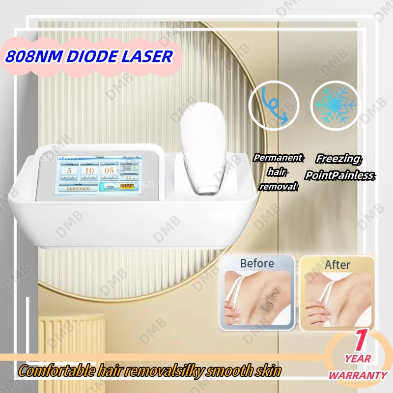 

w NEW 808nm Hair Removal Device Laser Epilator Machine Fast Lasting ICE Cold Full Body Household Electric For Women