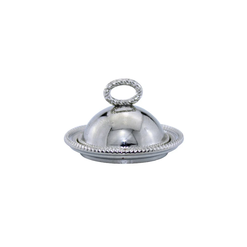 Miniature Toy Model Scene Doll House Accessories Mini Western Steak Cover Iron Plate Lid Delivery Tray