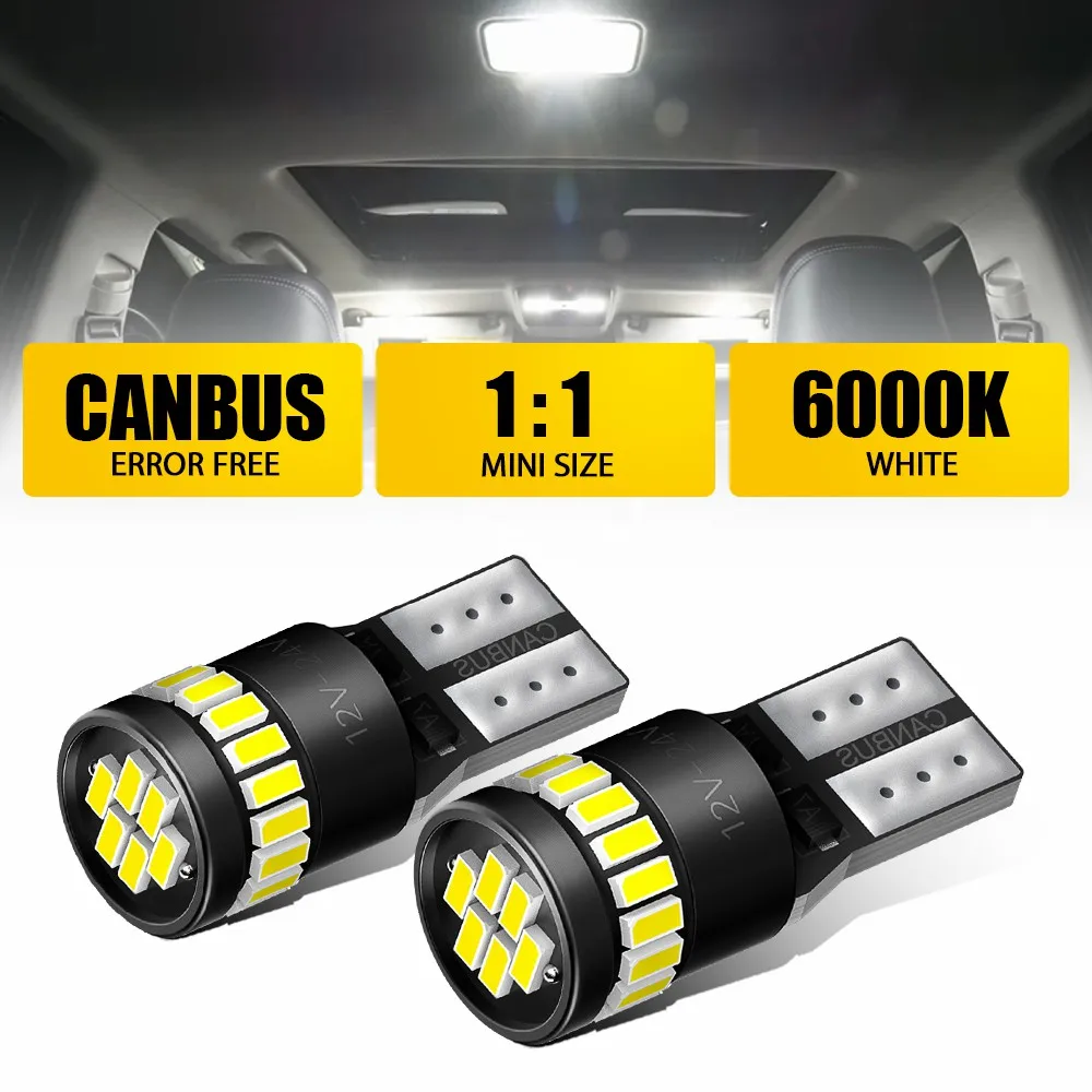 

AUXITO 20/10/2Pcs LED 24V T10 W5W For Truck Lamp Bulbs Canbus For Car Clearance Position Interior Night Light Super White 6000K