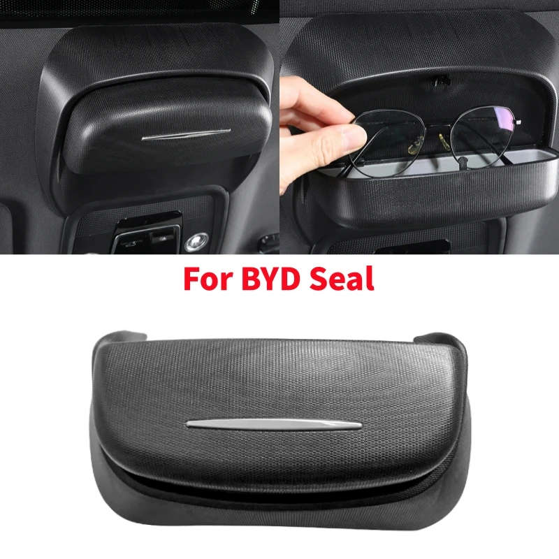 

Car Glasses Case Car Ceiling Sunglasses Storage Box Auto Interior Accessories For BYD Seal