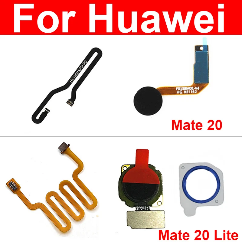 Home Retrun Button Sensor Touch ID Flex Cable For Huawei Mate 20 Mate 20 Lite Fingerprint Ring Extend Connecting Flex Ribbon