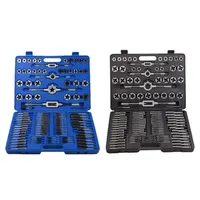 2025 hot sale High Quality 110pcs Tap and Die Set Metric Unified Thread Hand Tapping Tools Thread Cutting Taps Dies Set