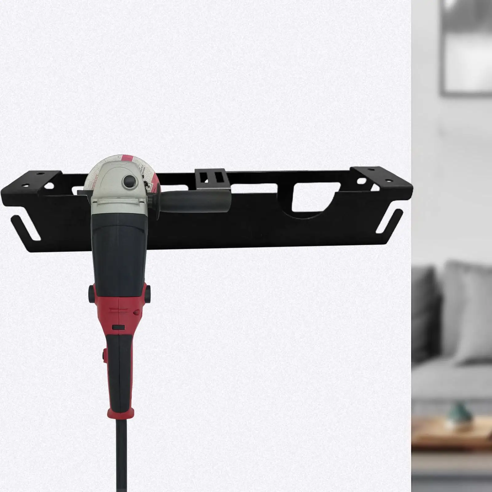 Angle Grinder Holder Multifunctional Metal Easy Installation Wall Mount Bracket Angle Grinder Rack for Cutters Polishers Garage