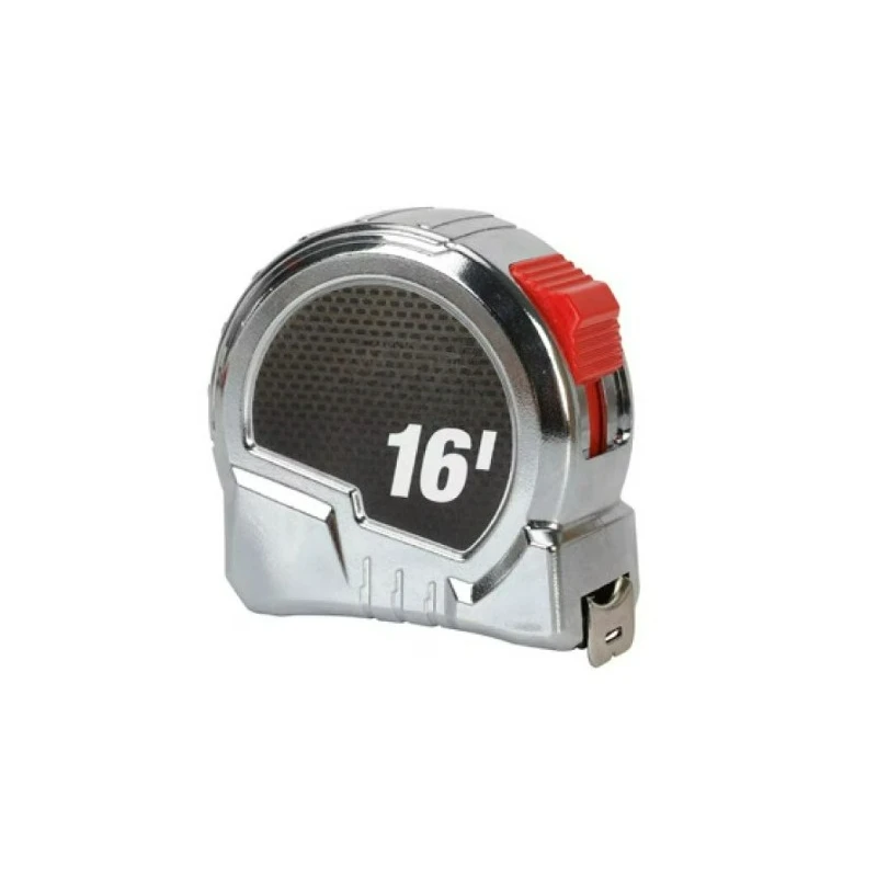16-foot Chrome Tape Measure with Nylon Coated Blade