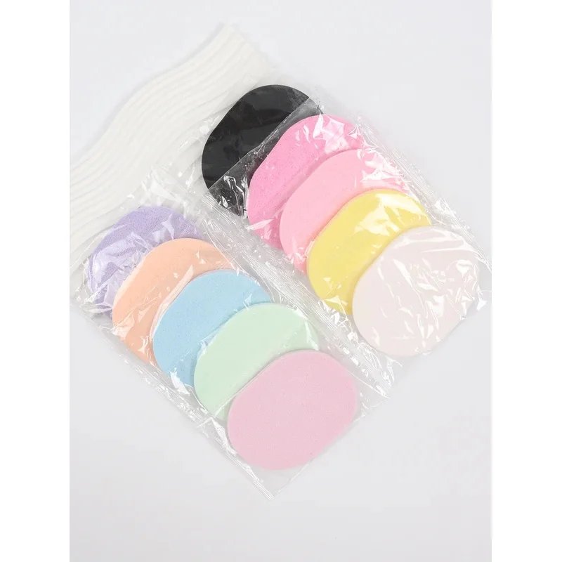 10 Pieces of Random Color and Shape Face Wash The Face Sponge Scrub Exfoliating Facial Pad Is a Reusable Makeup Remover Suitabl
