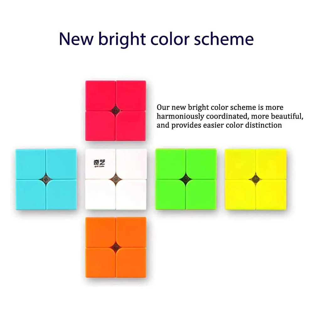 [Mini cubo 2x2x2 dell'illuminazione Qiyi] Giocattolo educativo del cubo della professione del cubo magico