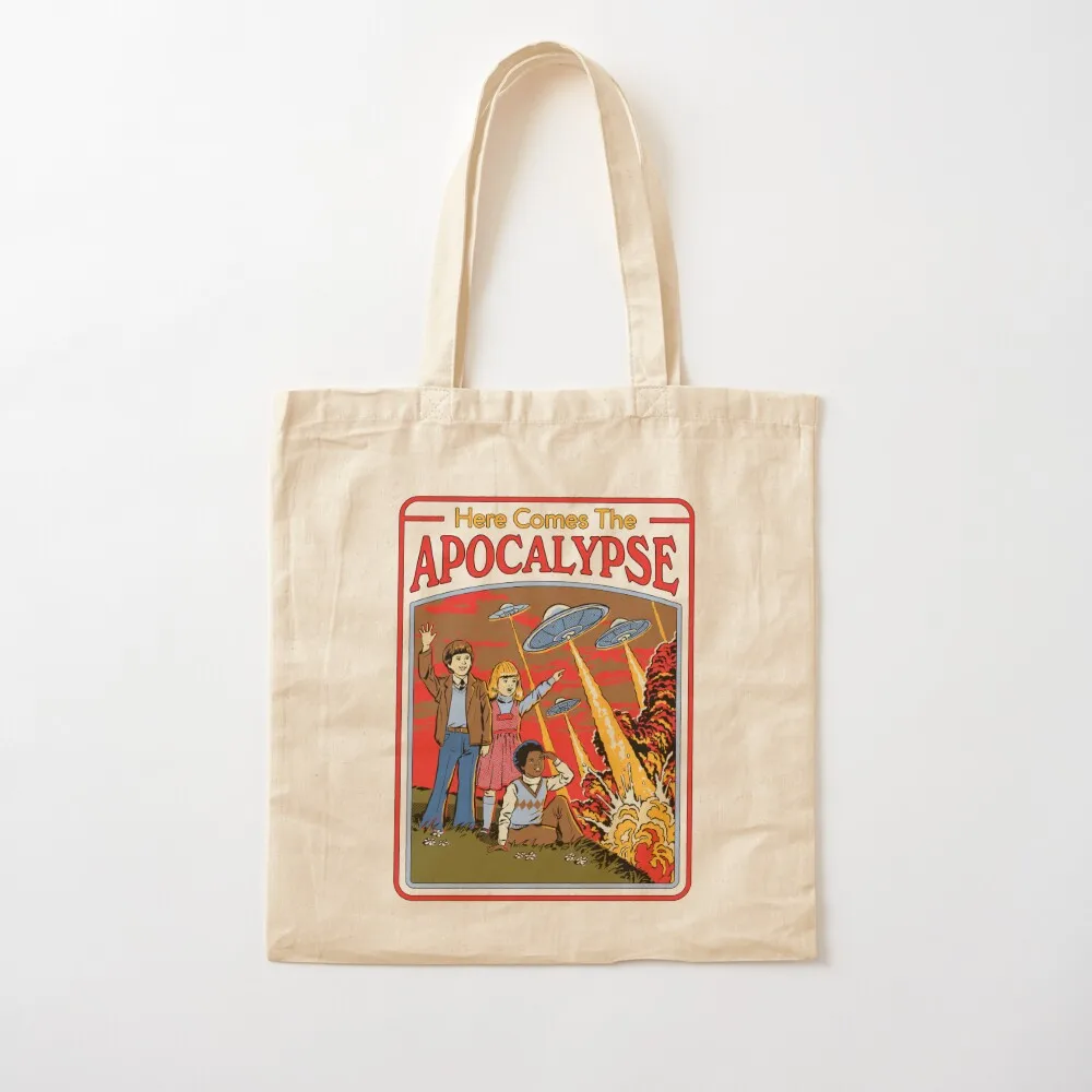 

Here Comes The Apocalypse Tote Bag shopper bag women female bag Canvas stote Canvas Tote