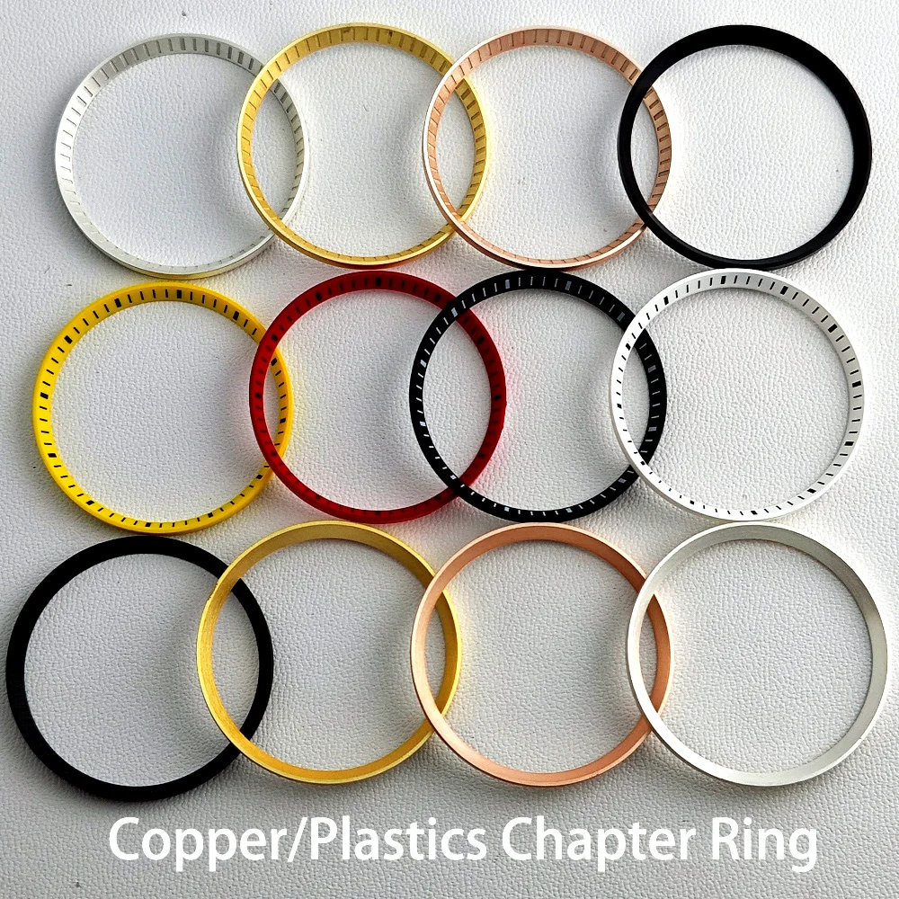 

Mod Watch High Quality Chapter Ring Fit NH35 NH36 Watch Case Replace Plastic/Coper Inner Ring Size 30.3*27.3mm Watch Accessories