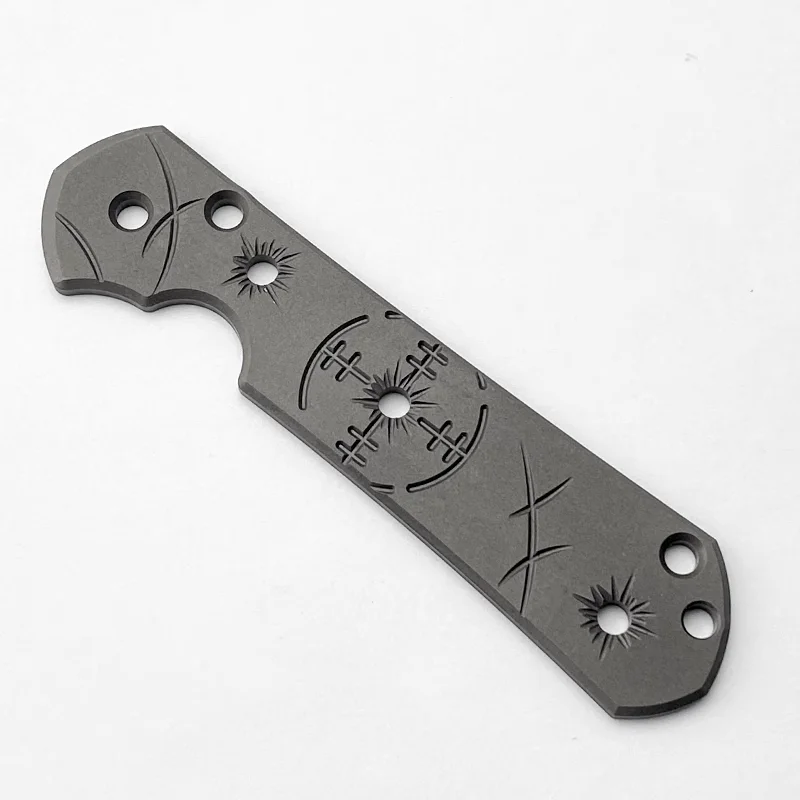 

1PC Titanium Customized Patch Handle For Chris Reeve Large Sebenza 21 Knife