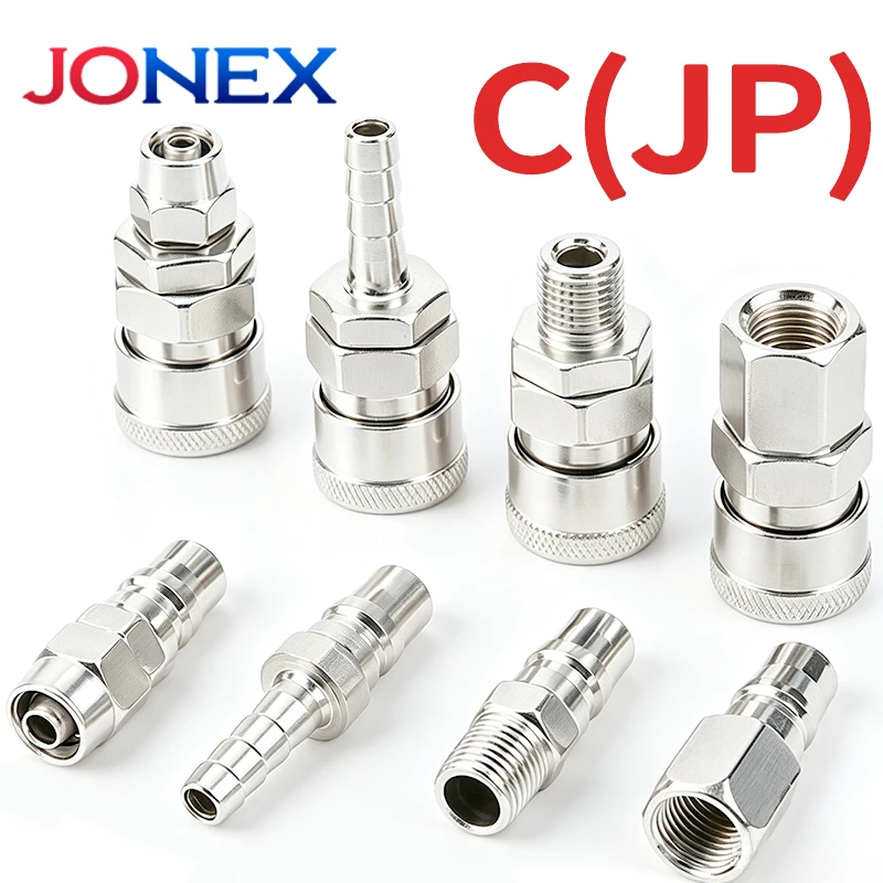 C Type Pneumatic Fitting Connectors Plug / Socket / Coupler for Air Hose Compressor Accessories Quick Release Connection