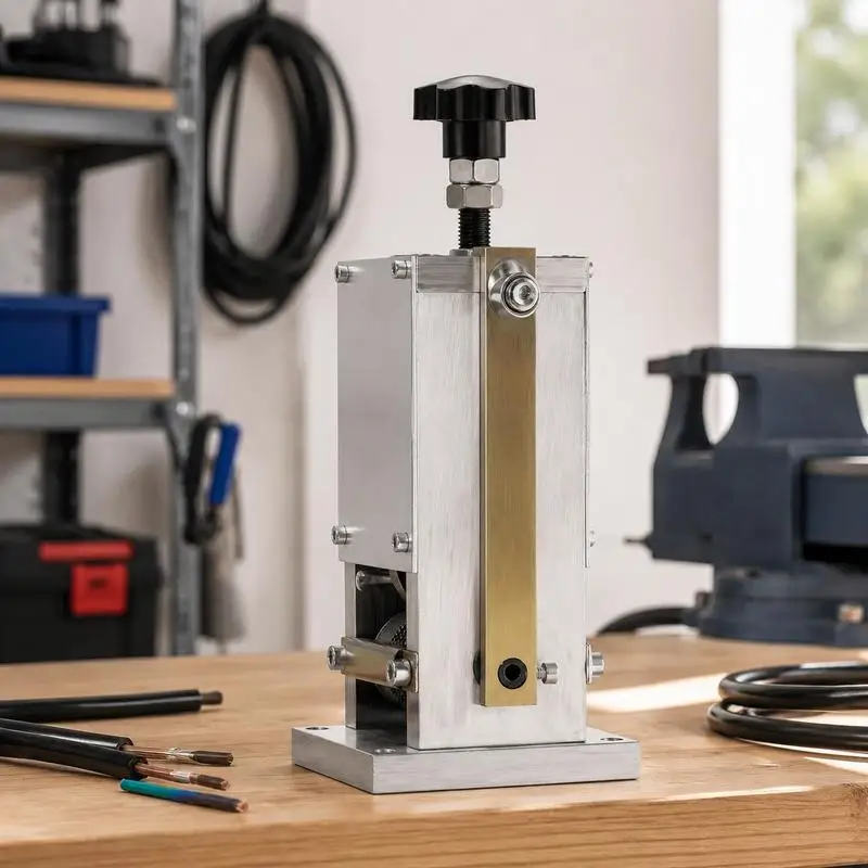 Machine à dénuder les câbles de 1,5 à 25 mm, pince à dénuder les câbles multi-calibres en alliage d'aluminium, machine à dénuder les câbles manuelle, machine à dénuder les câbles portative avec vitesse de dénudage variable pour le traitement des faisceaux de câbles
