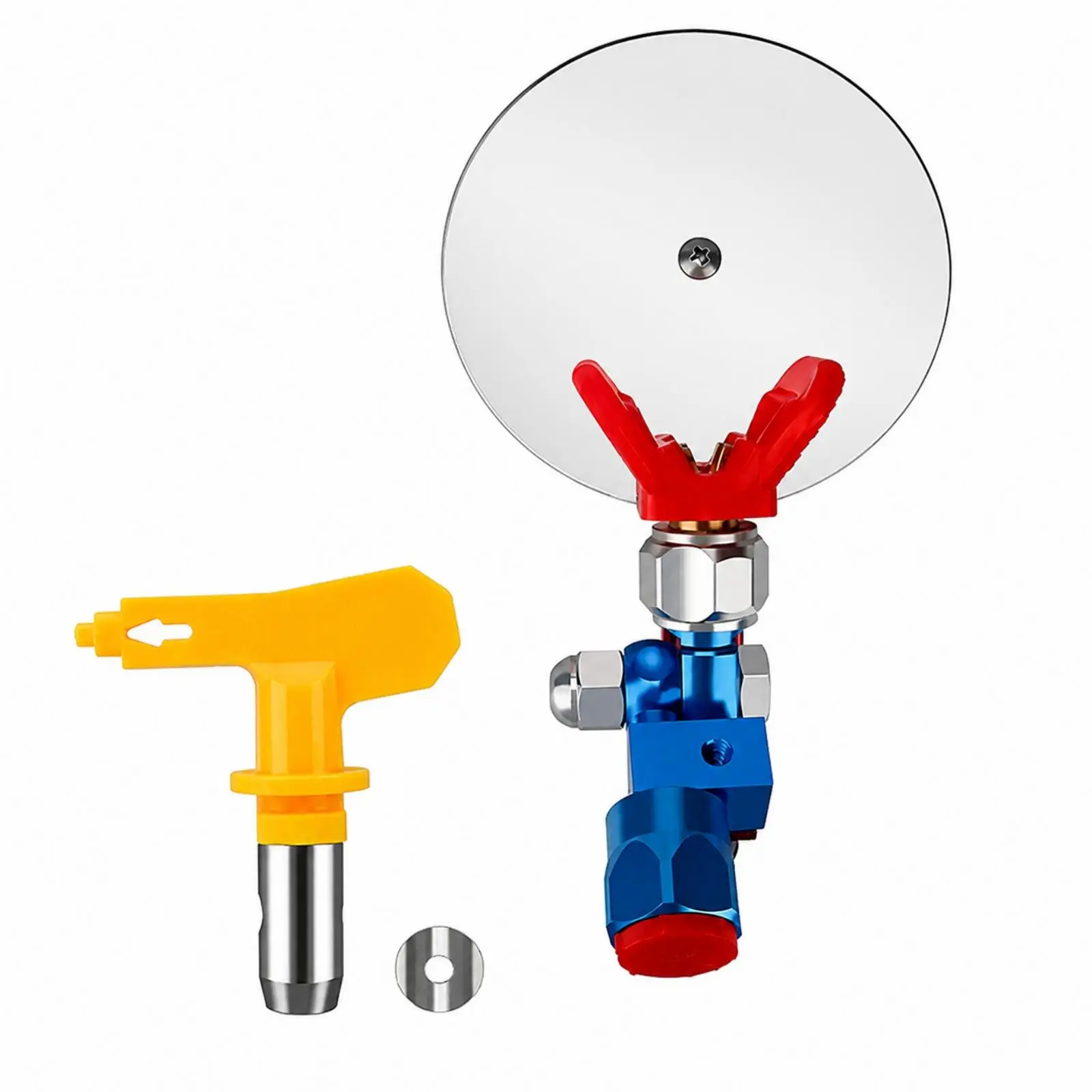 Spray Painting Shield for Airless Sprayer with Metal Support Arm Adjustable Angle Paint Splatter Guard