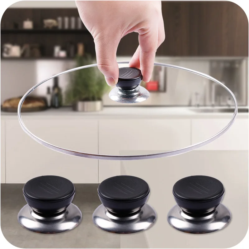 4/2/1pcs Kitchen Tools Replaceable Universal Pot Lid Handle Anti-Scalding Pot Lid Handle Pots Lid Head Kitchen Accessories Cap