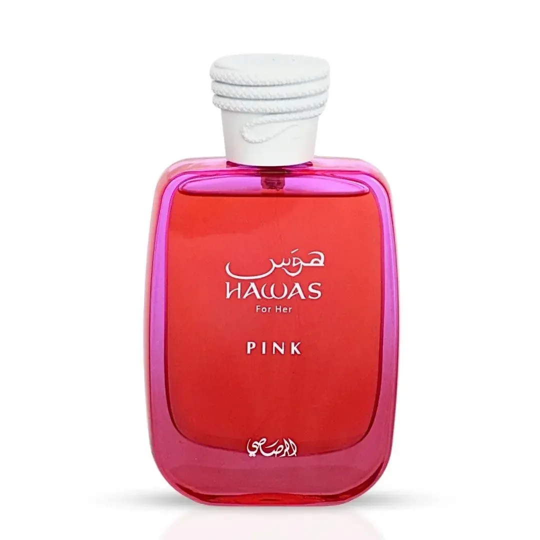 Rasasi Hawas Pink Eau De Parfum 100ml Dulce Floral Frutado Perfume Unisex De Larga Duración Regalo De Lujo para Navidad Acción De Gracias