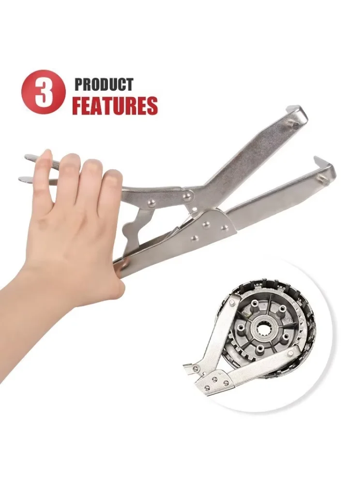 Universal Motorcycle Tools Clutch Holding Tool Motorcycle Motorbike Clutch Hub Basket Flywheel Holder Wrench Repair Removal