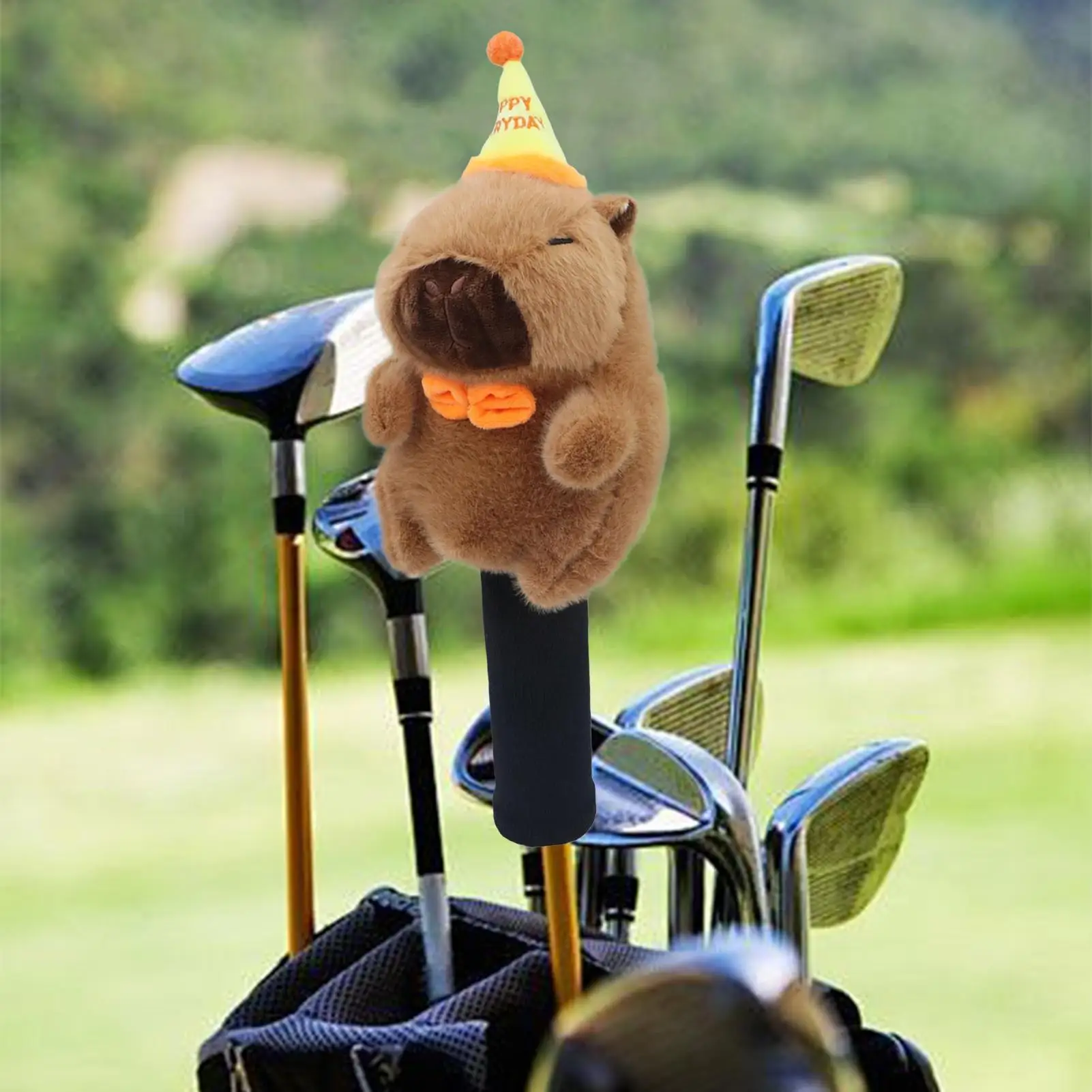Golf Club Headcovers Plush Animal Golf Club Covers Cartoon Plush Animal Protective Putting Green Accessories for Women Dad Men
