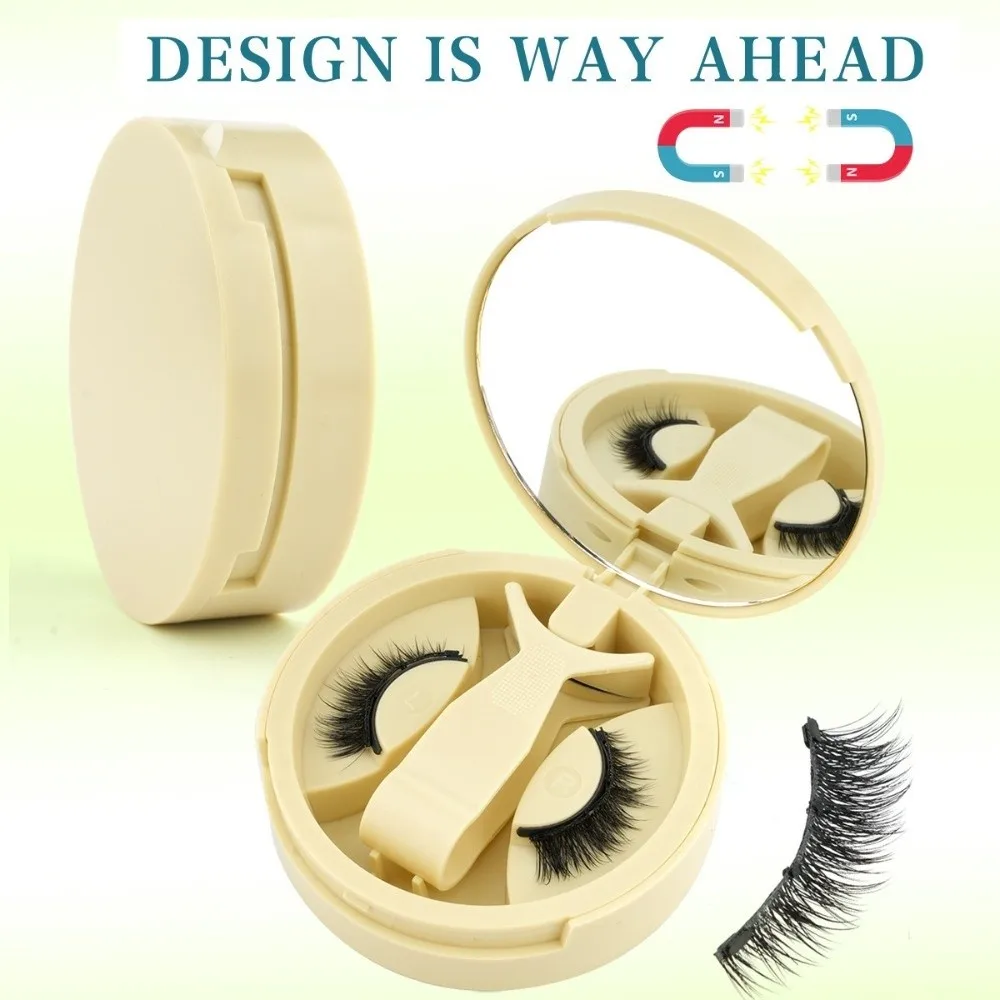 with Magnets Magnetic False Eyelashes Light Weight 5-12MM Fake Eyelashes with Applicator Reuable Easy to Wear