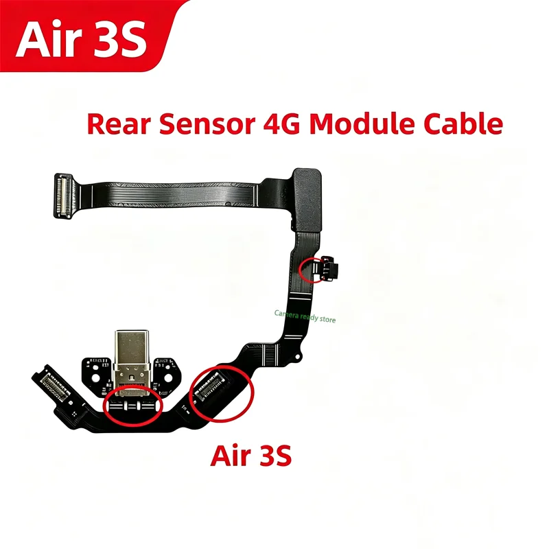 Rear Vision Sensor Flex Cable With 4G Module Assembly For DJI Air 3S Repair Replacement Spare Part