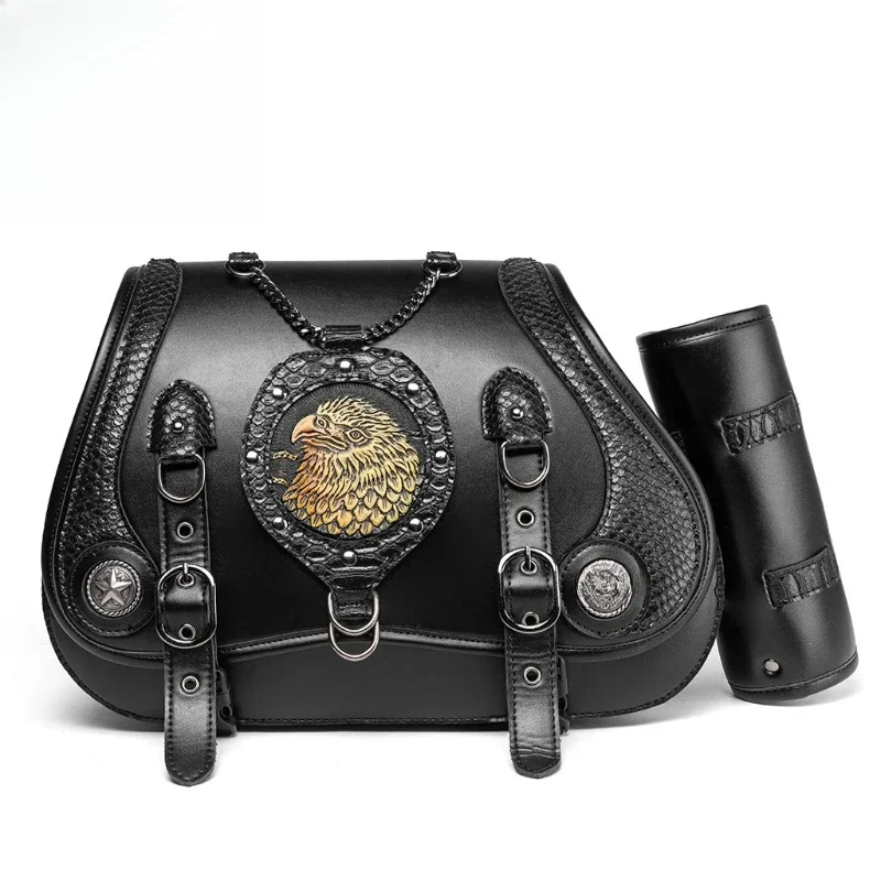 

Suitable for Harley modified side bag large capacity locomotive storage bag wear-resistant waterproof riding accessories