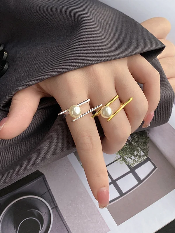 

Creative Exaggerated Ring Women's Fashion Minimalist Luxury Open Finger Ring Geometric Design Unisex New out Jewelry