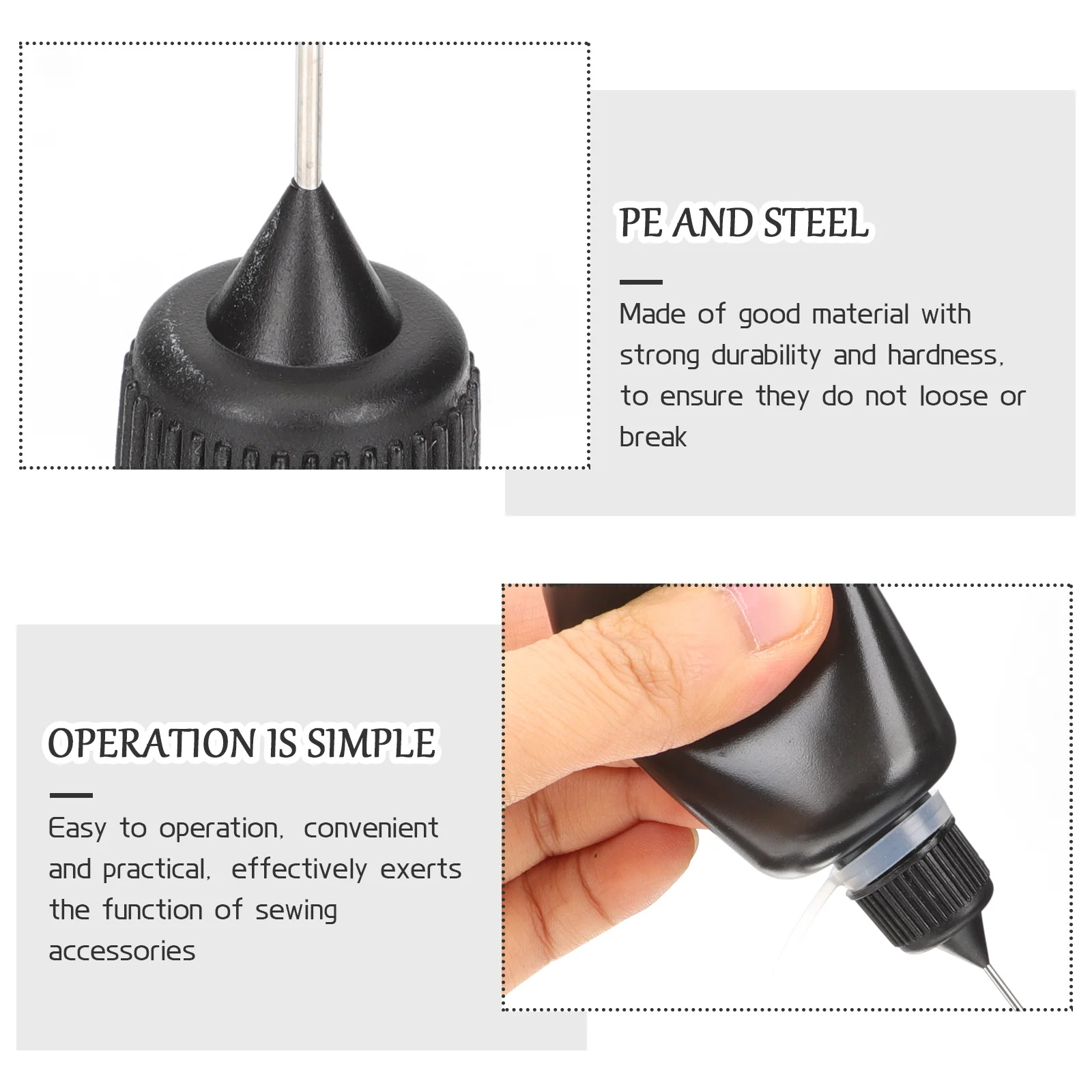 

BIUDECO 20pcs Metal Oil Bottle Motor Container Dispenser for Ink Art Sauce Steel Squeeze Needle Applicator