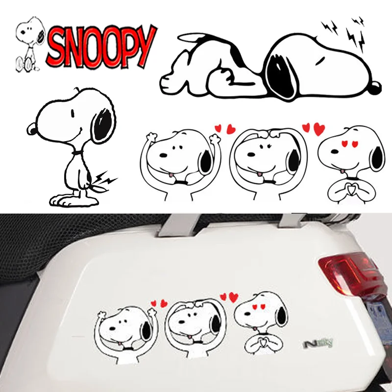 Adornos de Snoopy para tu coche: La mejor decoración kawaii para motocicletas y vehículos eléctricos