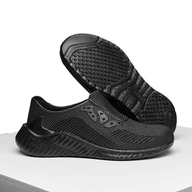 Men's Kitchen Work Shoes Chef Shoes Slip-Resistant Waterproof Oil-Resistant