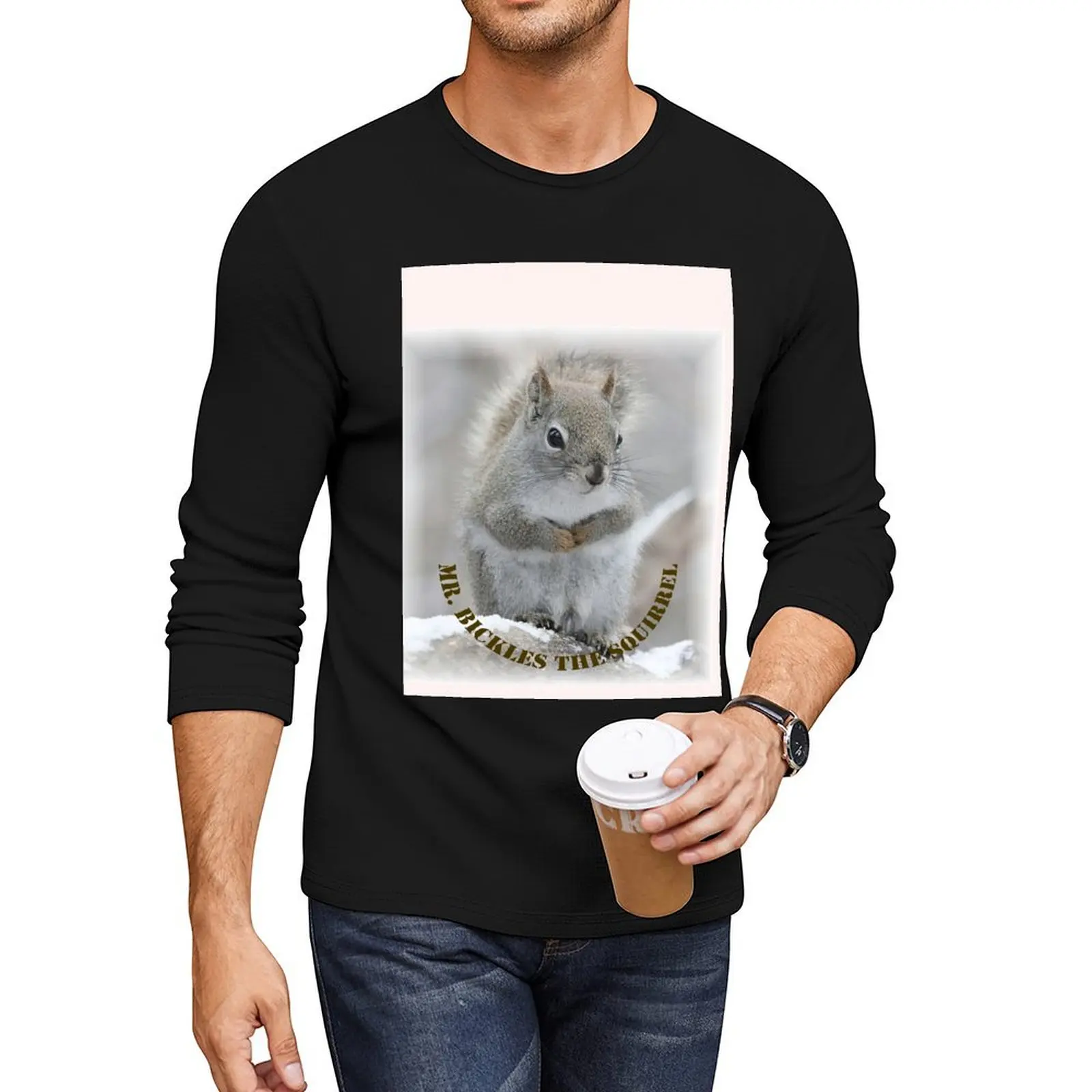 Mr. Bickles The Squirrel - new! Long T-Shirt shirts graphic tees sports fan t-shirts heavy weight t shirts for men