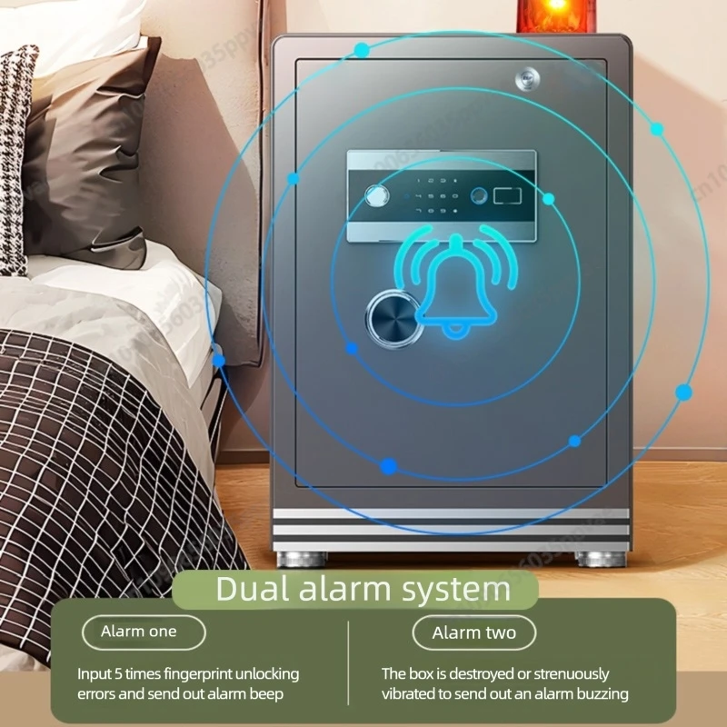 ترقية 2025 معتمدة من CSP آمنة مع التحكم WiFi ببصمة الإصبع متوفرة في ارتفاع 30 45 60 70 80 سم لأمن المنزل بجانب السرير #4