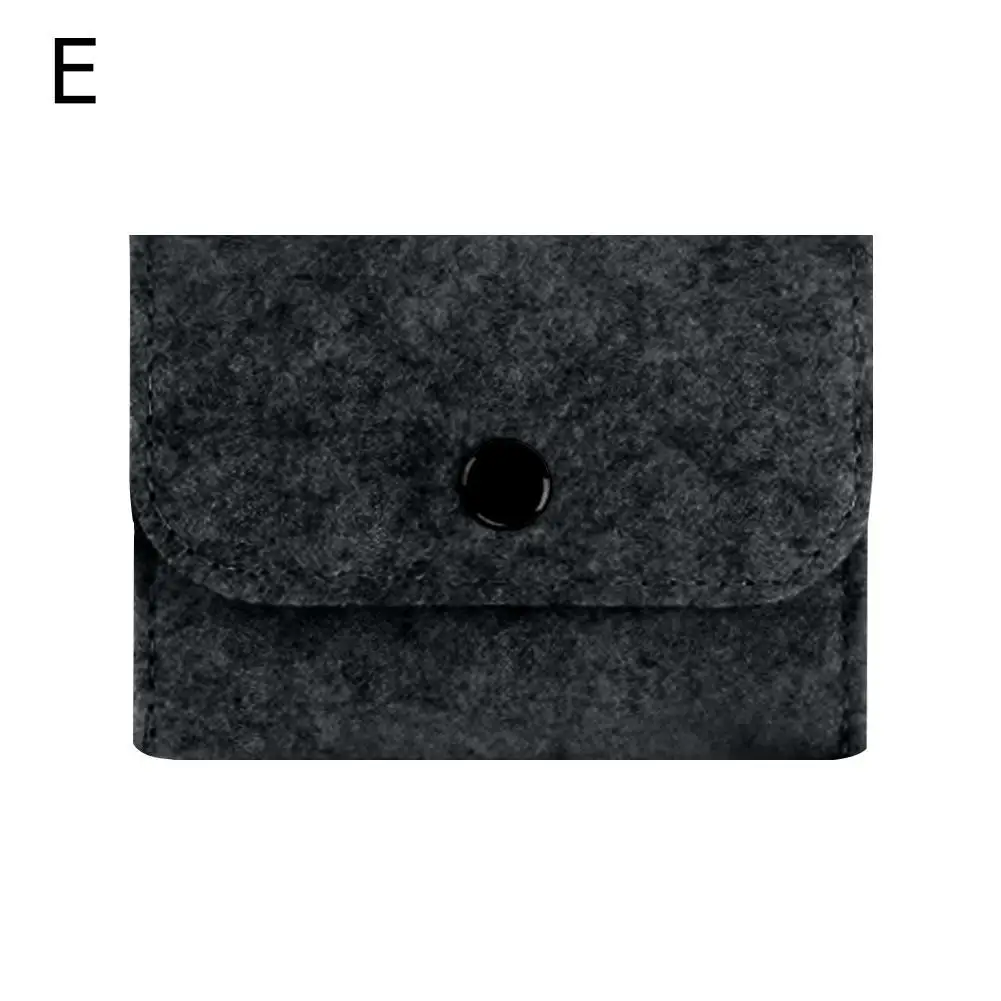 Felt Buckle Zero Wallet Portable And Cute Card Package Case Card Wallet Card Leather Mini Business Coin Felt R3Y5