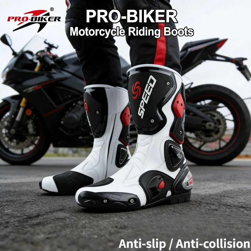 

Мотоботы для мотокросса, внедорожные, длинные, защитные, для мужчин и женщин, экипировка для езды на мотоцикле