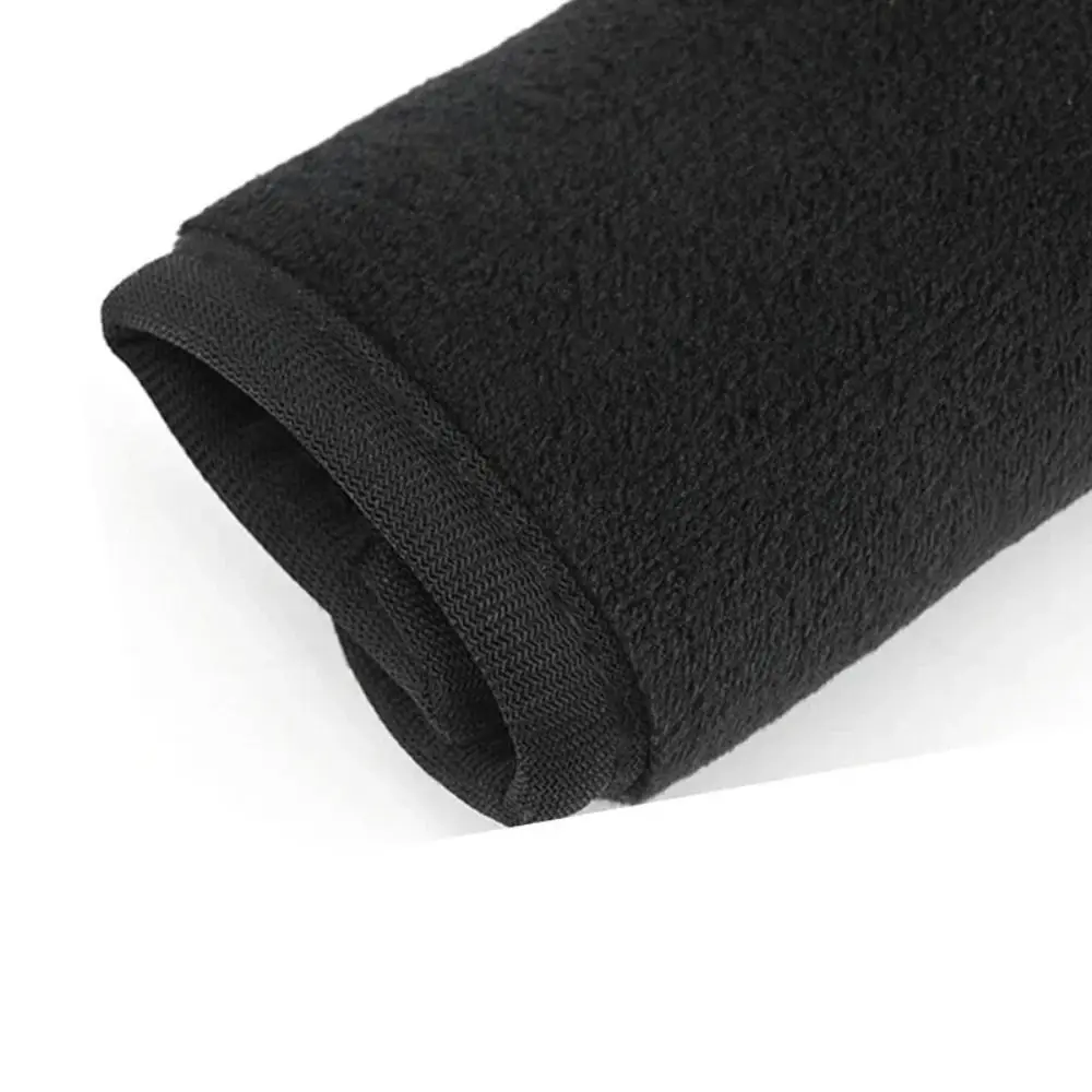 2PCS 조정 가능한 자동차 안전 벨트 커버 블랙 소프트 자동차 안전 벨트 어깨 패드 가슴 보호 목 지원